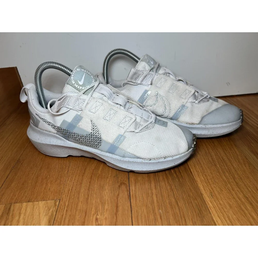 Nike Crater Impact Shoes Youth Size 5Y White Gray Recycled Running DB3551-102
